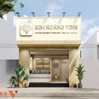 Thiết kế tiệm vàng Kim Hoàng Vinh 30m2 tại Nha Trang